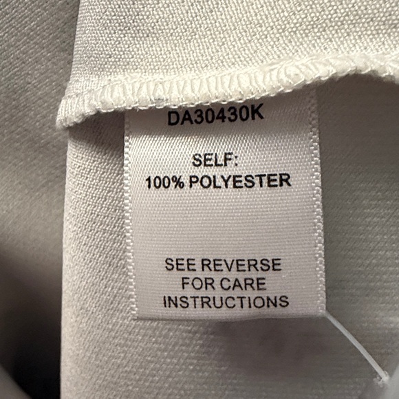 Aakaa Wmn Floral Print Maxi Dress Collar Sleeveless Open Back White/BlueGray LG - Picture 9 of 11